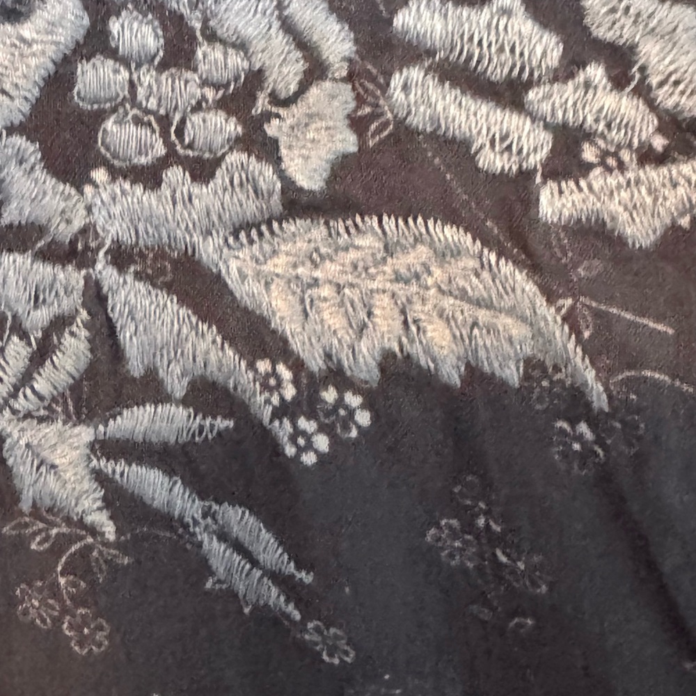 Sundance Blue Floral/Embroidered Western Shirt - Picture 5 of 5